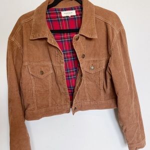 Cropped corduroy jacket